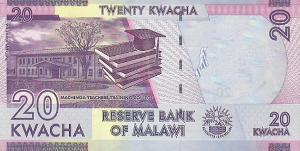 (00079) Malawi P63f - 20 Kwacha (2020)